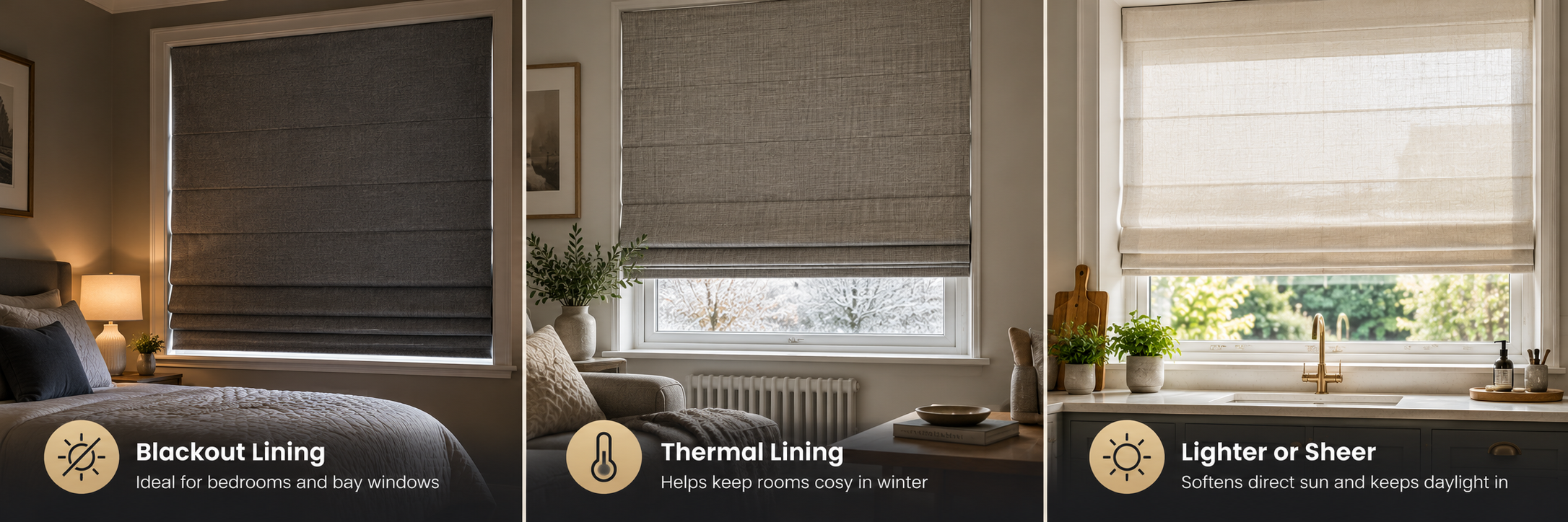 What customers say about our roman blinds after fitting